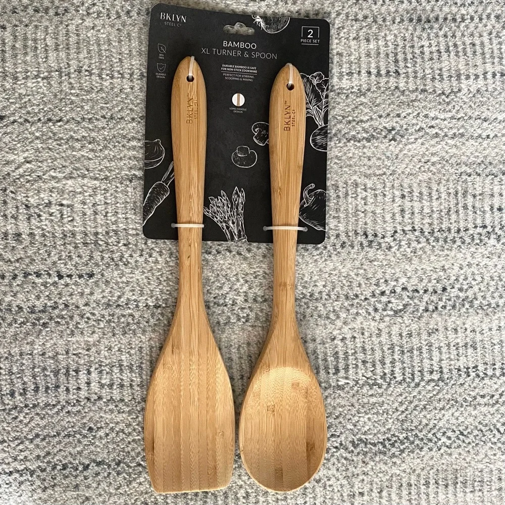 Bamboo XL Turner and Spoon Set
